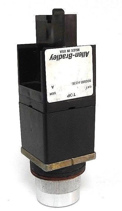 Used NEW ALLEN BRADLEY 800MR-H33B SELECTOR SWITCH SER. A, 800MRH33B