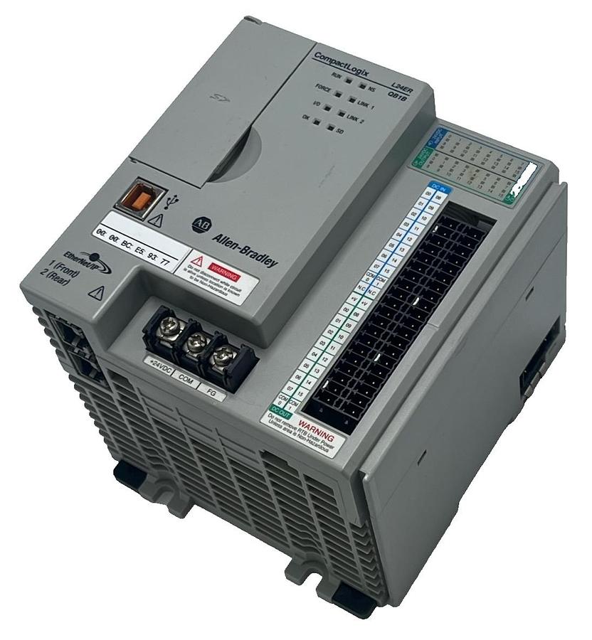 Used Allen-Bradley 1769-L24ER-QB1B CompactLogix 5370 L2 Controller Ser A 750KB