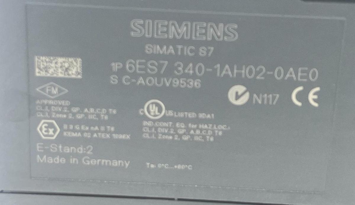 Used SIEMENS 6ES7340-1AH02-0AE0 SIMATIC S7-300 CP 340 RS232C Communication Module