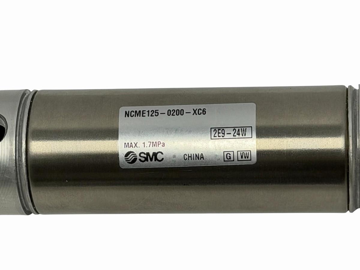 Used NEW SMC NCME125-0200-XC6 AIR CYLINDER 1-1/4'' BORE 2'' STROKE NCME1250200XC6