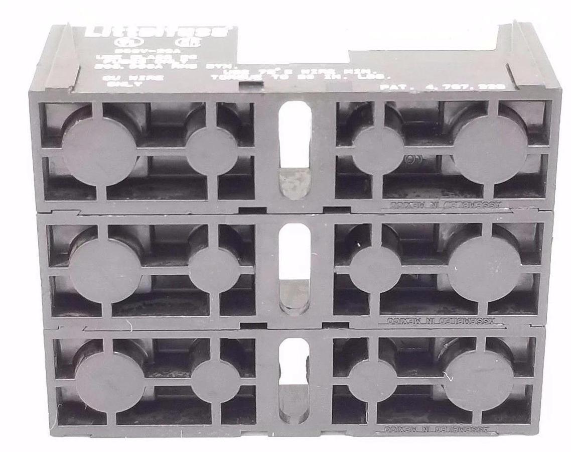 Used LITTELFUSE BL60030C FUSE HOLDER 600V-30A