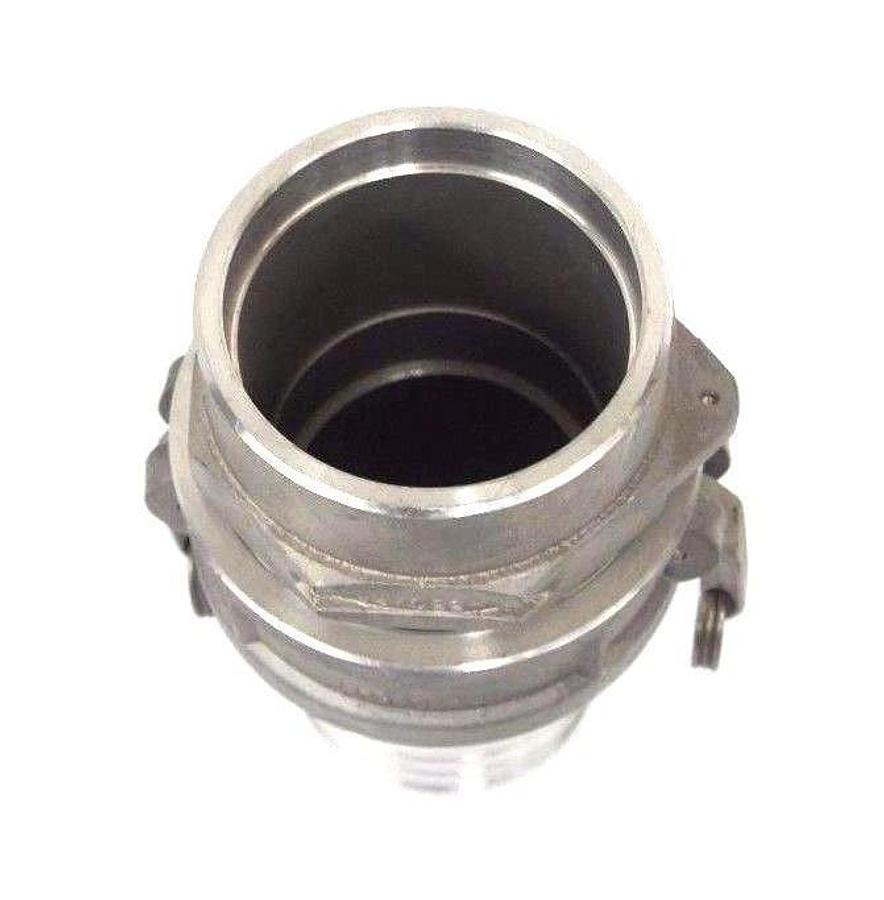 NEW EVER TITE MS27025-17 ALUMINUM CAM AND GROOVE FITTING W/ MS27022-17 ADAPTER