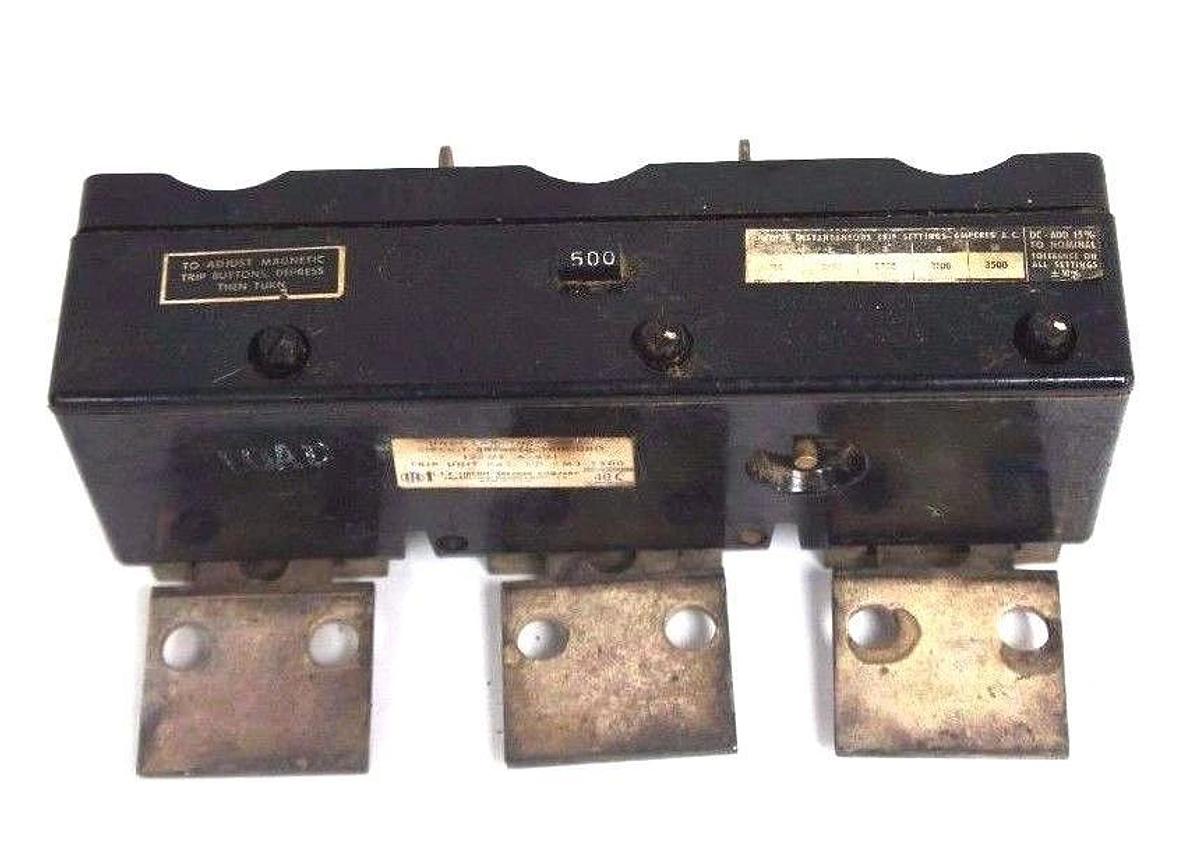 Used ITE SIEMENS KM3-T500 CIRCUIT BREAKER TRIP UNIT 500AMP 3POLE, KM3T500