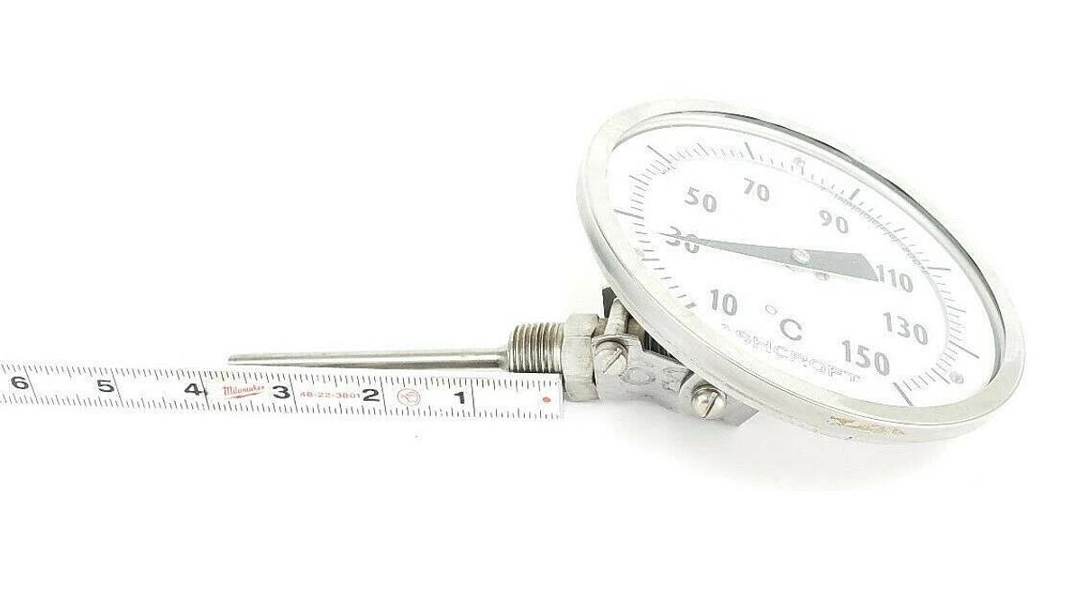 Used ASHCROFT 10-150 DEGREE C BI-METAL THERMOMETER