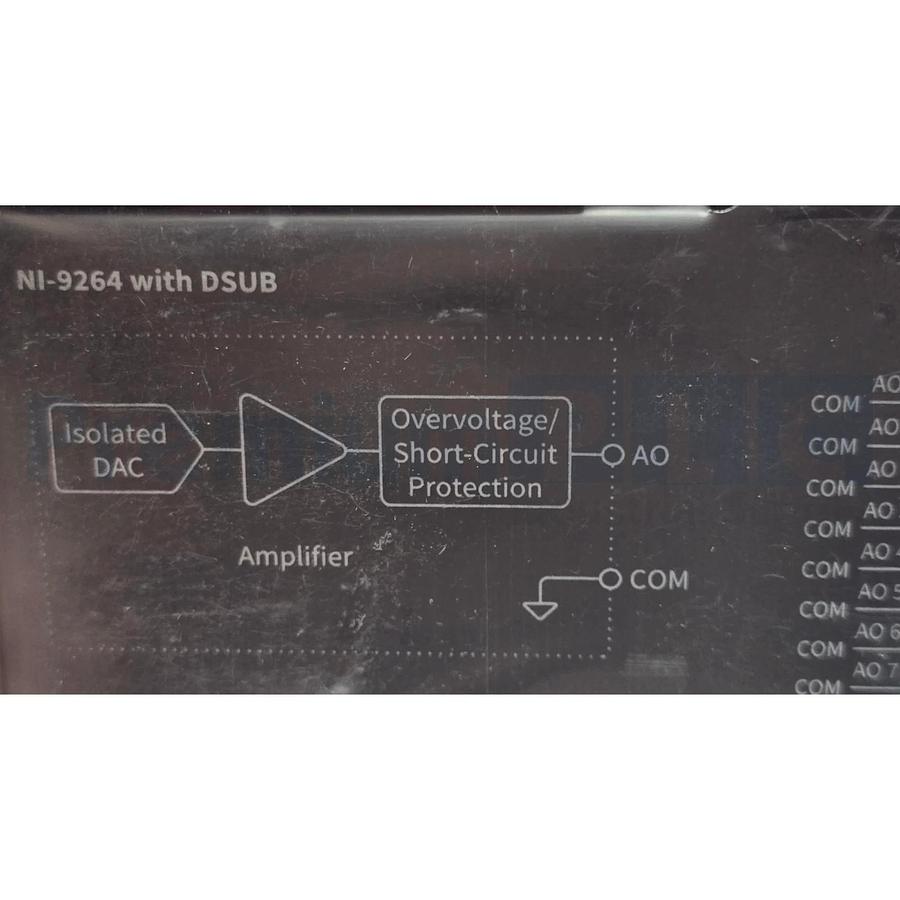 NATIONAL INSTRUMENTS NI-9264 w/ DSUB 16-Ch ±10V, 25 kS/s, 16-Bit 780927-01 NSMP