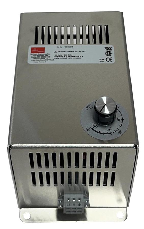 nVent HOFFMAN DAH8001B Fan Forced Enclosure Heater | 800W | 120V | Thermostat