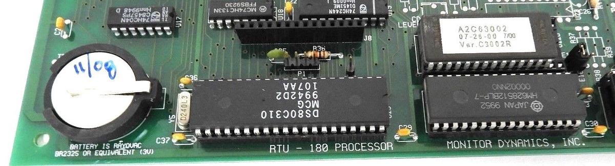 Used MDI MONITOR DYNAMICS, INC. RTU-180 PROCESSOR ASSY. 200549,K B75-400 REV. H