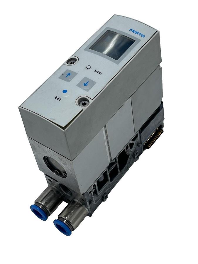 Used Festo VPPM-8TA-L-1-F-0L6H-S1C1 Proportional Valve w/ EMG Module & AP-P1 Base