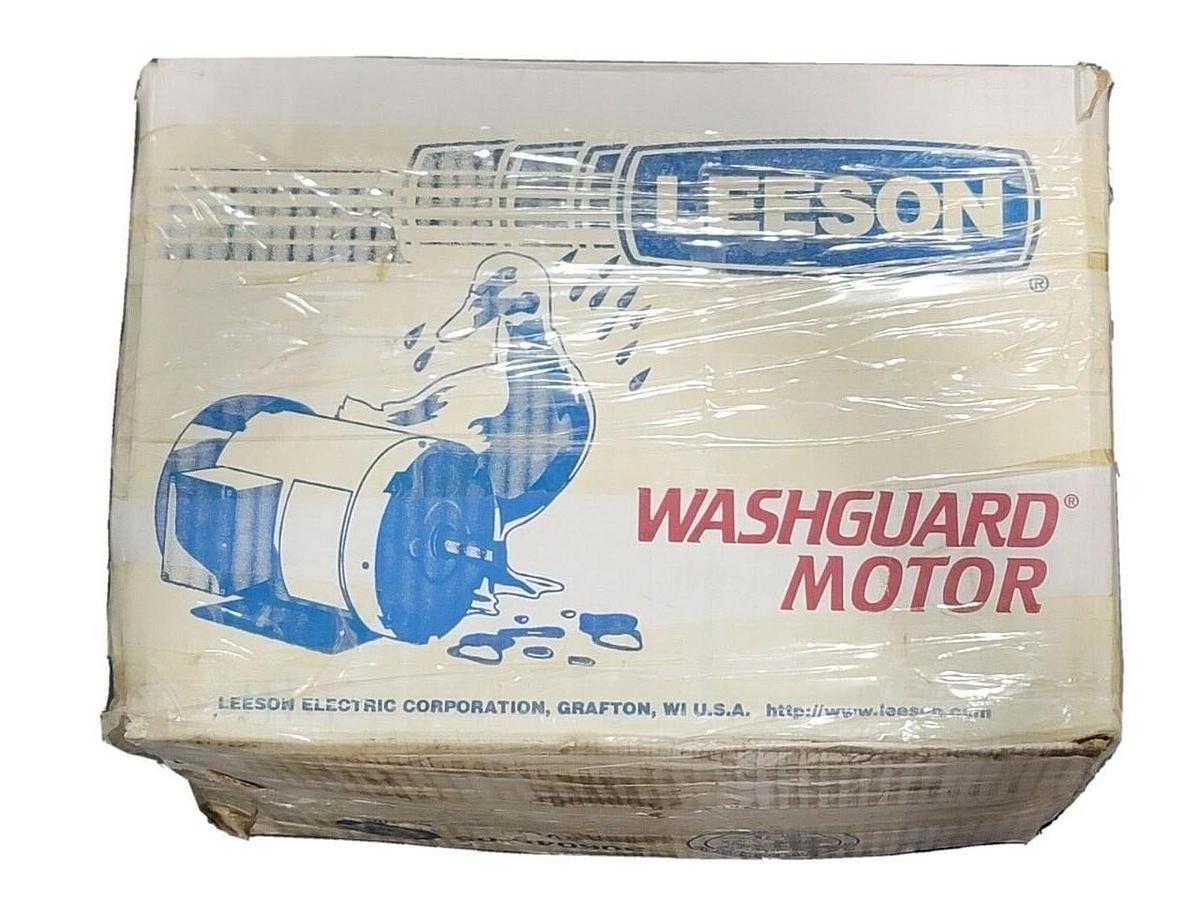 Used NEW LEESON 120761.00 ELECTRIC MOTOR 1.5HP C145T17VC1F 60Hz 3PHASE 12076100
