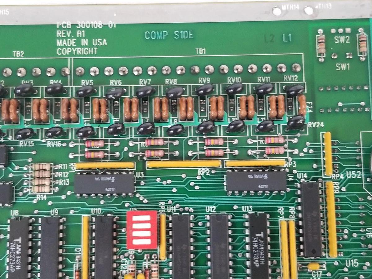 Used EMERSON 300108-01 CONTROL BOARD REV. A1 30010801