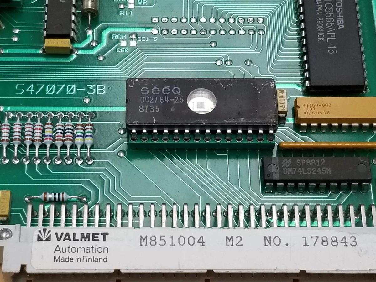 Used VALMET AUTOMATION M851004-M2 CPU MODULE 547070-3B M851004 547070-3A MT919