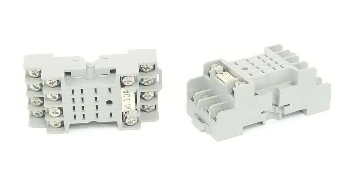 Used LOT OF 2 IDEC SY4S-05 RELAY SOCKET BASES 35144 7A 300V 25220 SY4S05