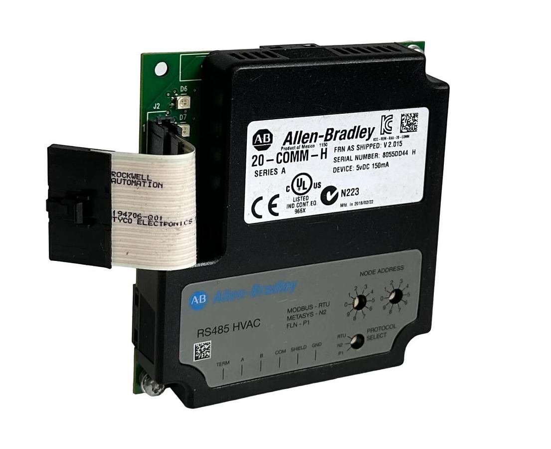 Used ALLEN BRADLEY 20-COMM-H /A PowerFlex RS-485 HVAC TO DPI ADAPTER 20COMMH