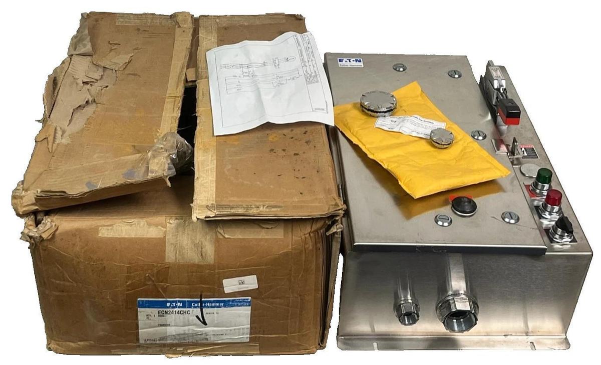 Eaton ECN2414CHC Stainless 4X Enclosure w/ HMCP Breaker & Transformer, P3A23C40