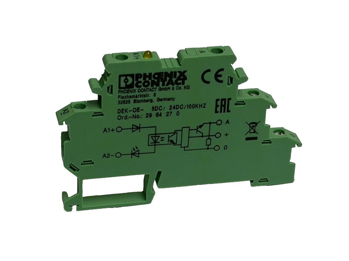 Phoenix Contact DEK-OE- 5DC/ 24DC/100KHZ Optocoupler Terminal Block 2964270 New