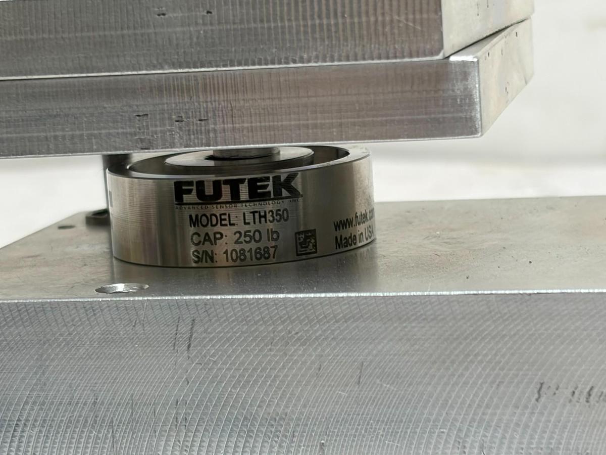 Used Futek LTH350 250 lb Load Cell on Custom Lever Press Rig with USB225 Pro Module