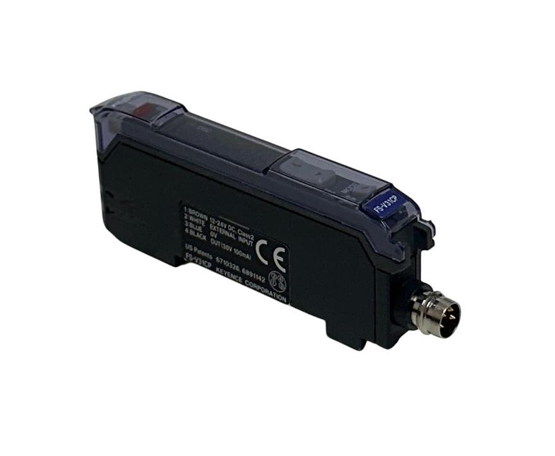 Used KEYENCE FS-V31CP / FSV31CP FIBER AMPLIFIER SENSOR 12-24VDC FS-V30 SERIES NSMP