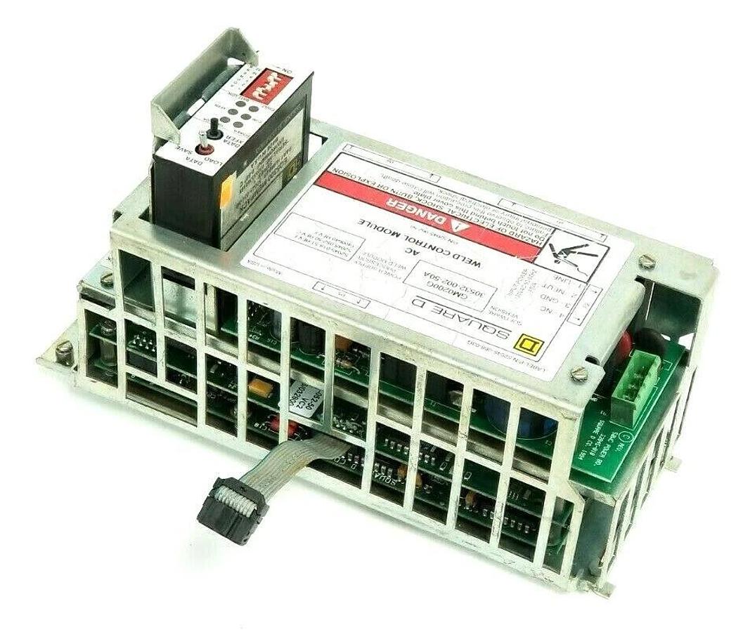 Used SQUARE D 52045-062-50 WELD CONTROL MODULE W/ EQ5300 52045-034-50 MEMPACK GM0200G