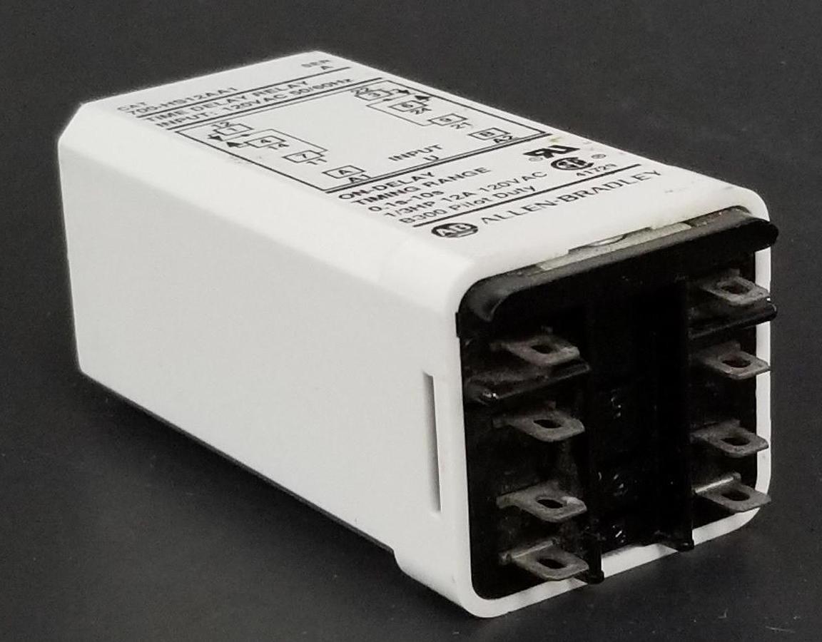Used ALLEN BRADLEY 700-HS12AA1 TIME DELAY RELAY 700HS12AA1, SER. A, 0.1S-10S