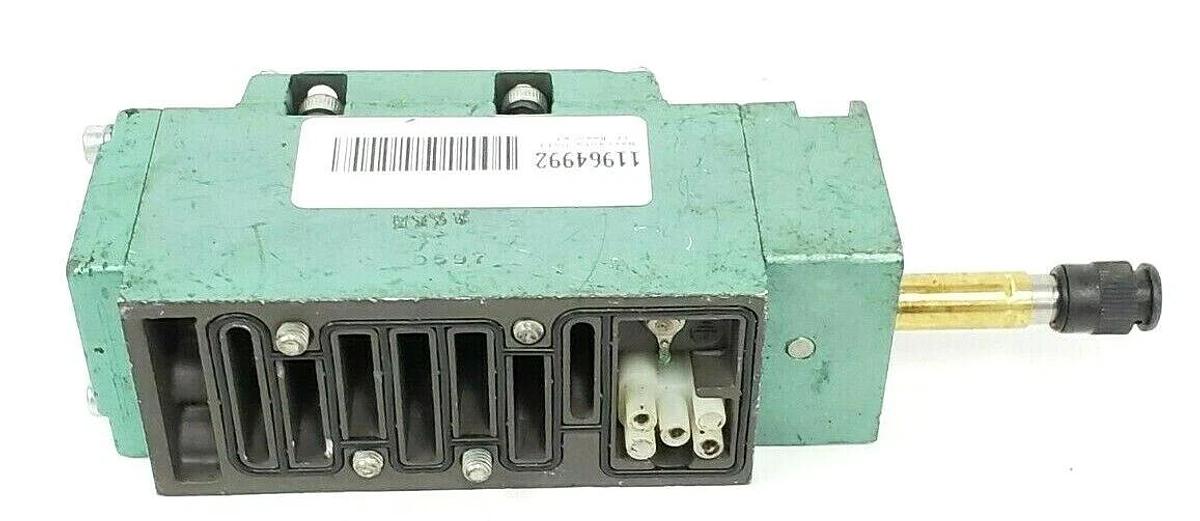 Used NUMATICS 112BA400K SOLENOID VALVE .06AMPS, 120/60/50 (NO COILS)