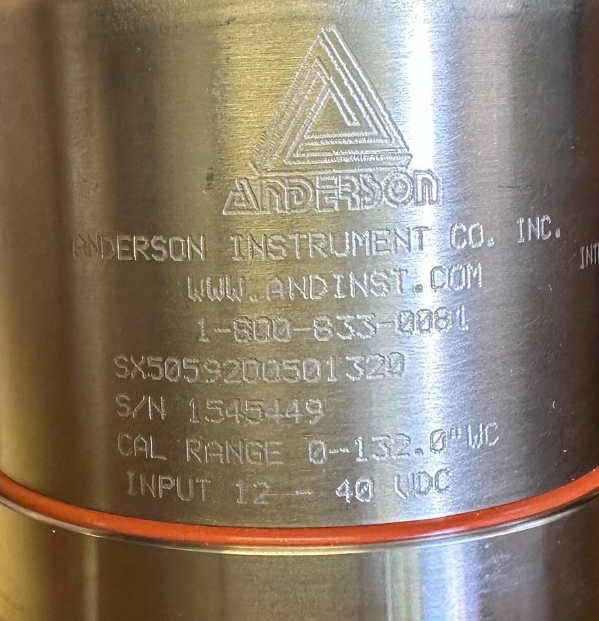 Used NEW ANDERSON SX5059200501320 SX DRIFTLESS PHARMACEUTICAL LEVEL TRANSMITTER