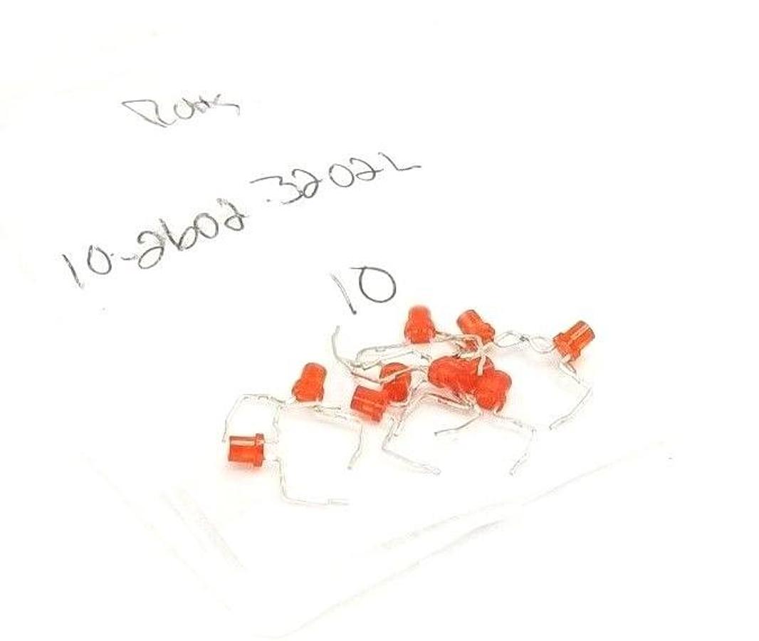 Used LOT OF 10 NEW EAO SWITCH 10-2602.3202L RED LED LAMP 1026023202L