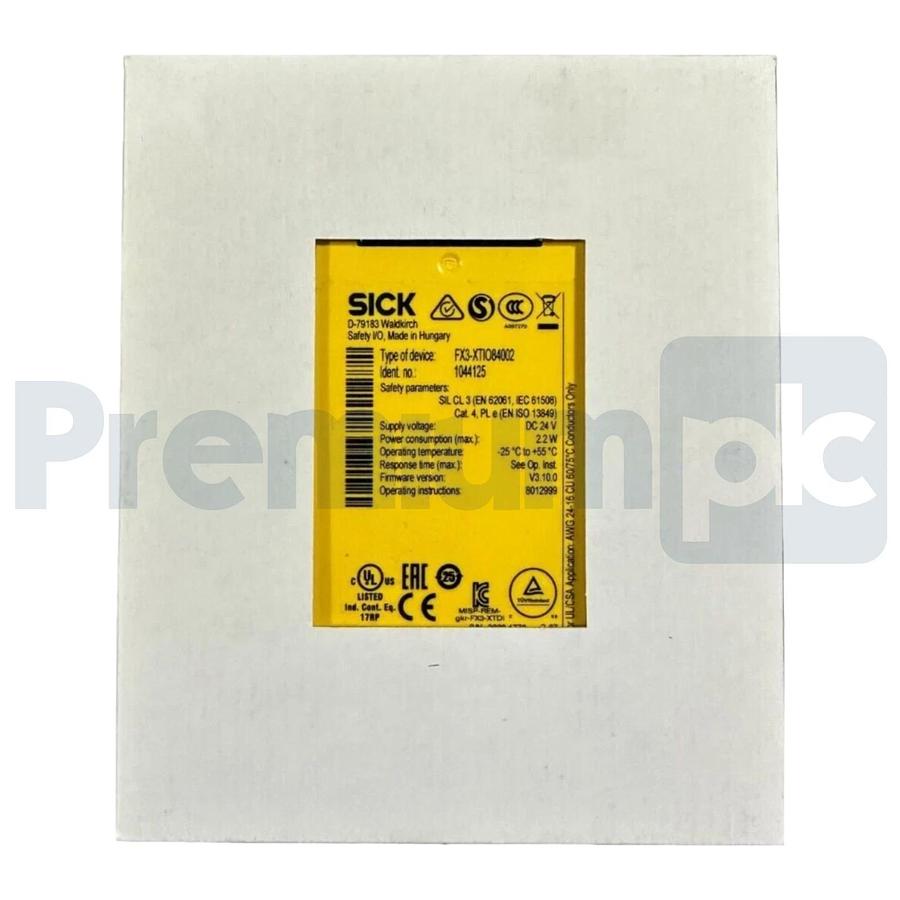 Used SICK FX3-XTIO84002 Flexi Soft Safety I/O Module 1044125 - 8 Safe In / 4 Safe Out