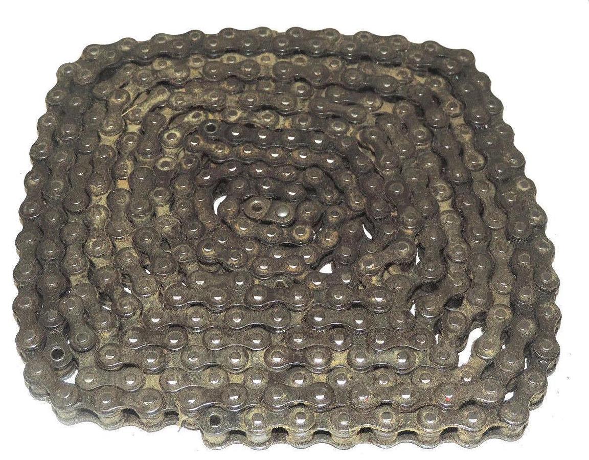 Used NIB JEFFREY CHAIN CO. 41 RIV. 10FT BOX 240LK ROLLER CHAIN SD041001/RT