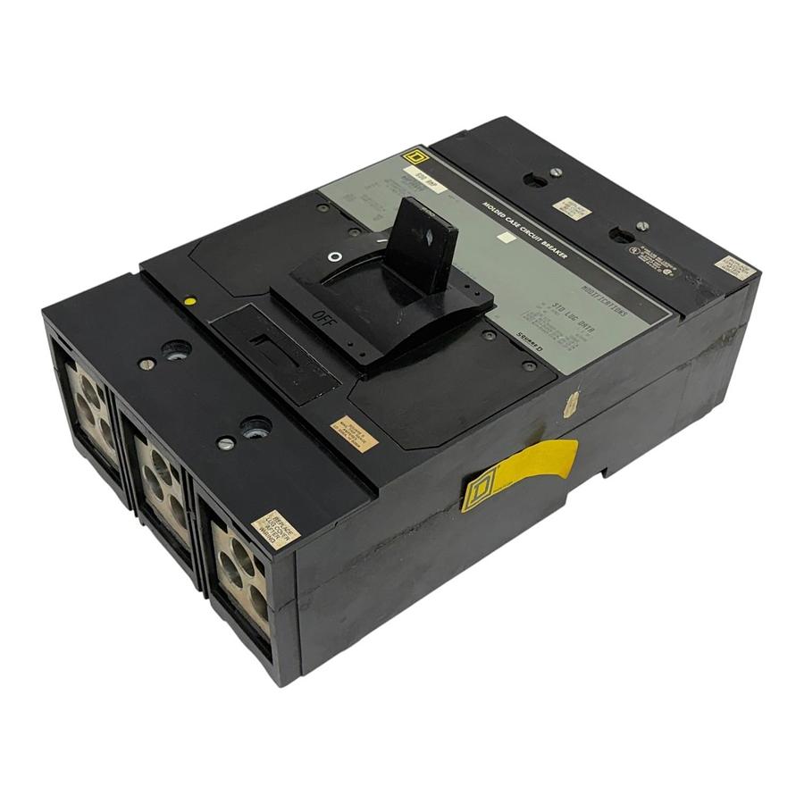 Used Square D MHP36600 600A Molded Case Circuit Breaker 3 Pole 600V Series 2