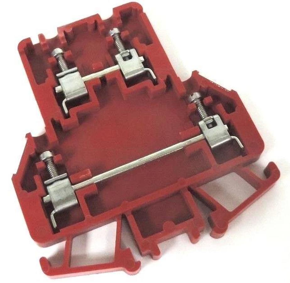 Used BOX OF 44 NEW ALLEN BRADLEY 1492-H2RE SER. B TERMINAL BLOCKS RED 1492H2RE