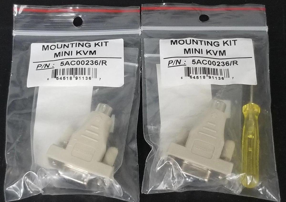LOT OF 2 NEW GENERIC 5AC00236/R MINI KVM RS232 DOWNLOAD ADAPTOR 5CB00538