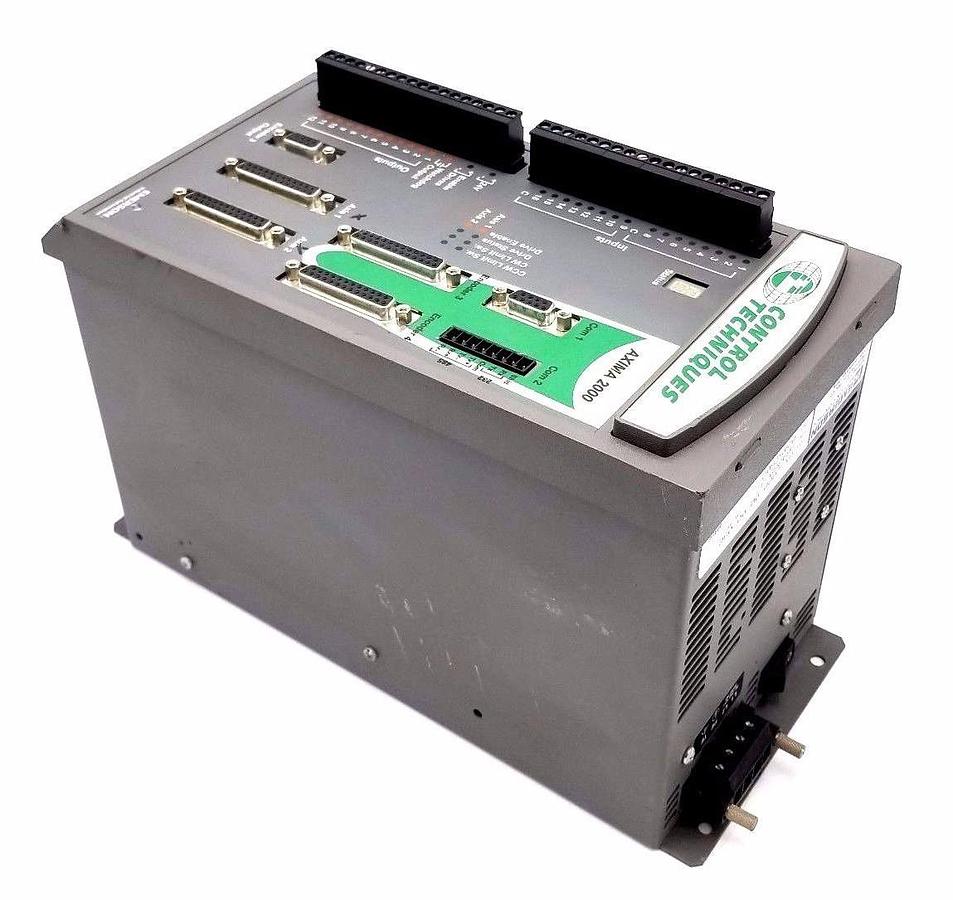 Used CONTROL TECHNIQUES AX-2000-00-00-03C AXIMA 2000 2-AXIS CONTROLLER 964369-37