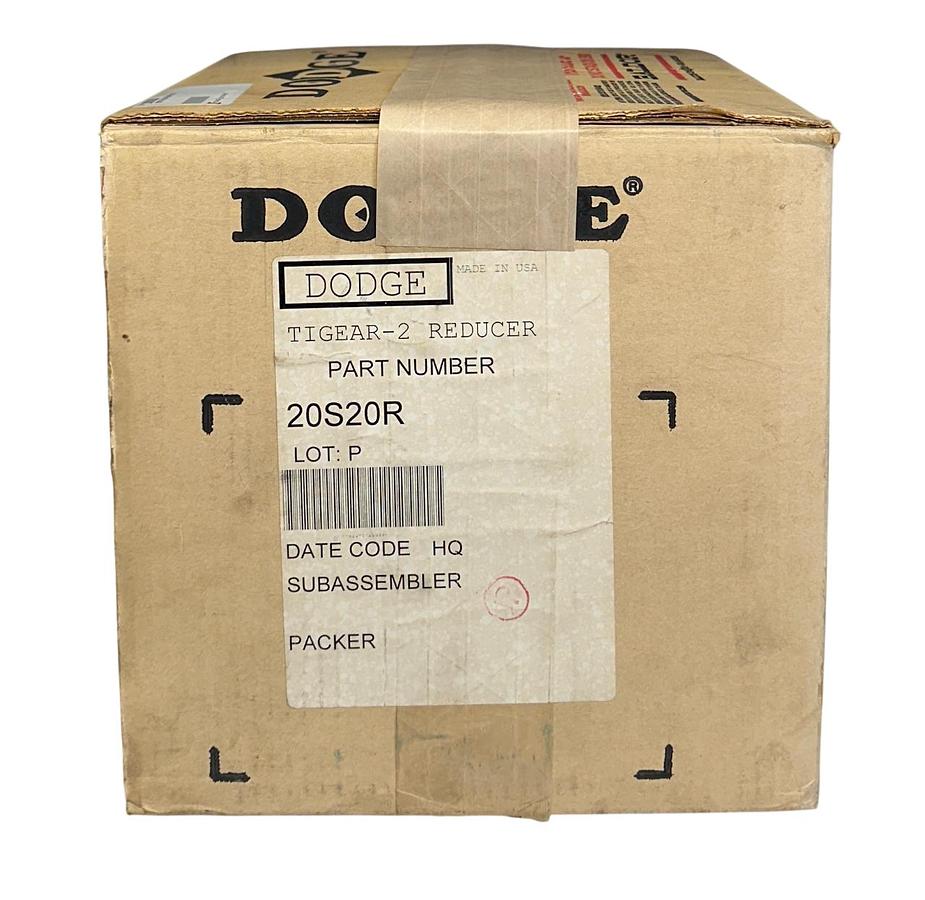 Used DODGE 20S20R TIGEAR-2 SPEED REDUCER 20:1 RATIO 1.34HP 1750RPM NSMP