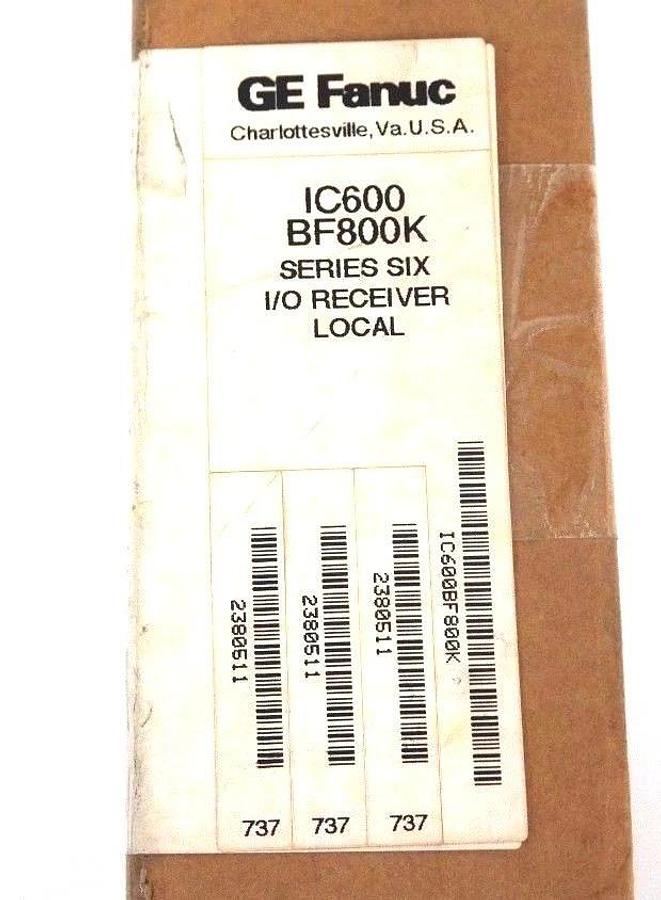 Used FACTORY SEALED GE FANUC IC600BF800K SERIES SIX I/O RECEIVER LOCAL