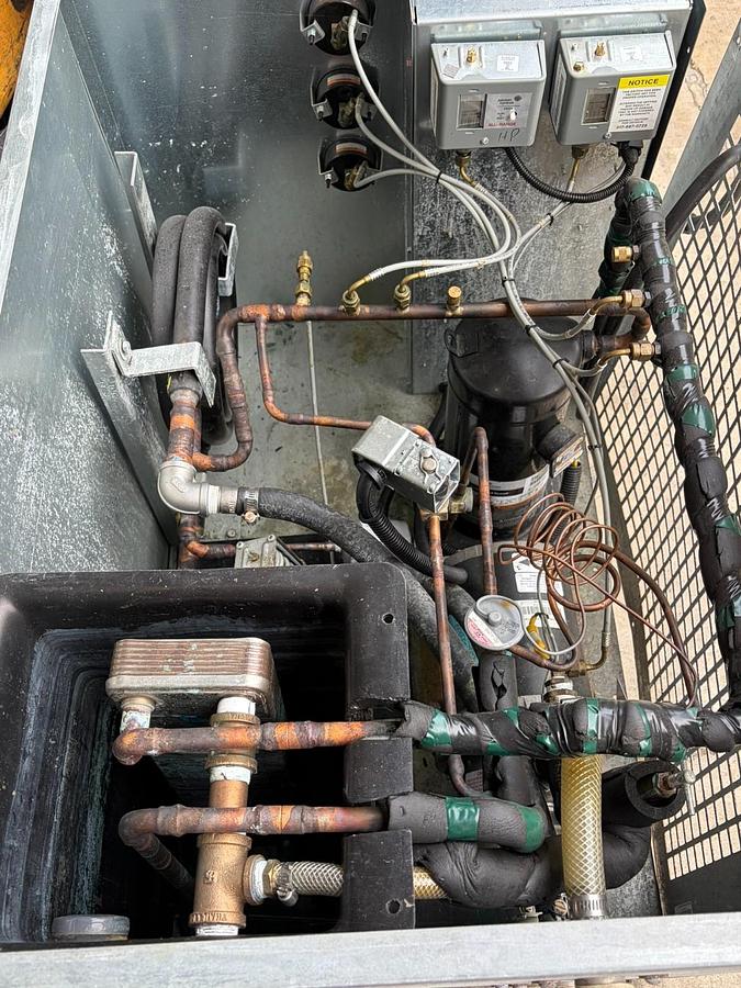 Used TempTek CF-2W 2 Ton Water Cooled Portable Chiller 460V 3PH R410A