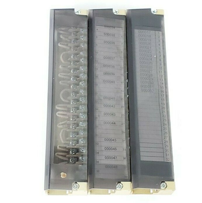 Used LOT OF 3 AEG MODICON 140-XTS-002-00 TERMINAL STRIPS 40 POINTS, 140XTS00200