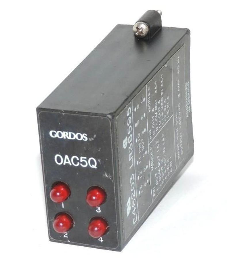 Used GORDOS E46203 LR38595 OUTPUT MODULE INPUT: 4-8 VDC OUTPUT: 140 3AMP 60HZ