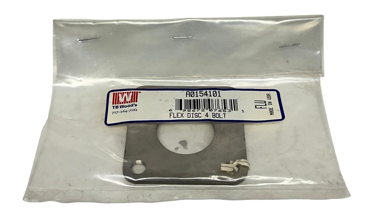 Used NEW TB WOODS A015-4101 / A0154101 FLEX DISC 4-BOLT NSMP