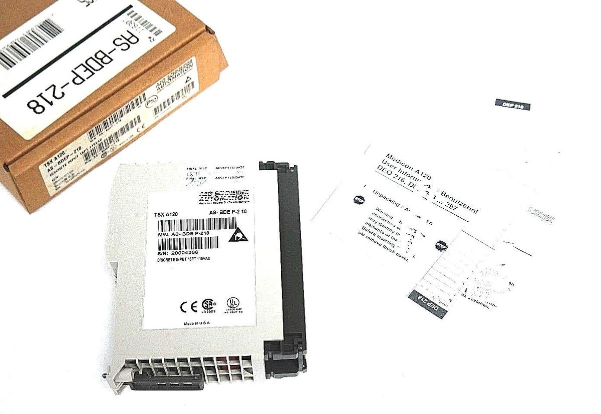 NIB SCHNEIDER TSX A120 / AS-BDEP-218 DISCRETE INPUT MODULE 16PT 115VAC