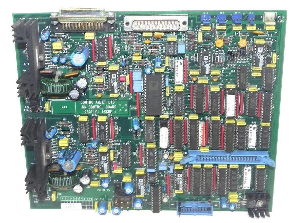 Used DOMINO AMJET LTD INK CONTROL BOARD 23311C1 ISSUE 1