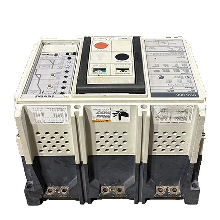 Used SIEMENS SBS0808F SBS 800 CIRCUIT BREAKER 800A 3P 600VAC W/ 600A TRIP UNIT