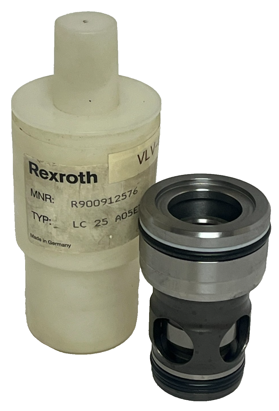 Used Bosch Rexroth R900912576 Logic Cartridge Valve - LC25A05E7X/ - NG25 2-Way, NSMP