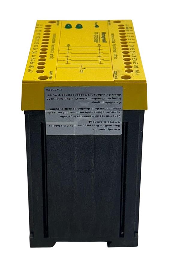 Used HONEYWELL FF-SRS5988P / FFSRS5988P DUAL CHANNEL EMERGENCY STOP MODULE 120V NSMP