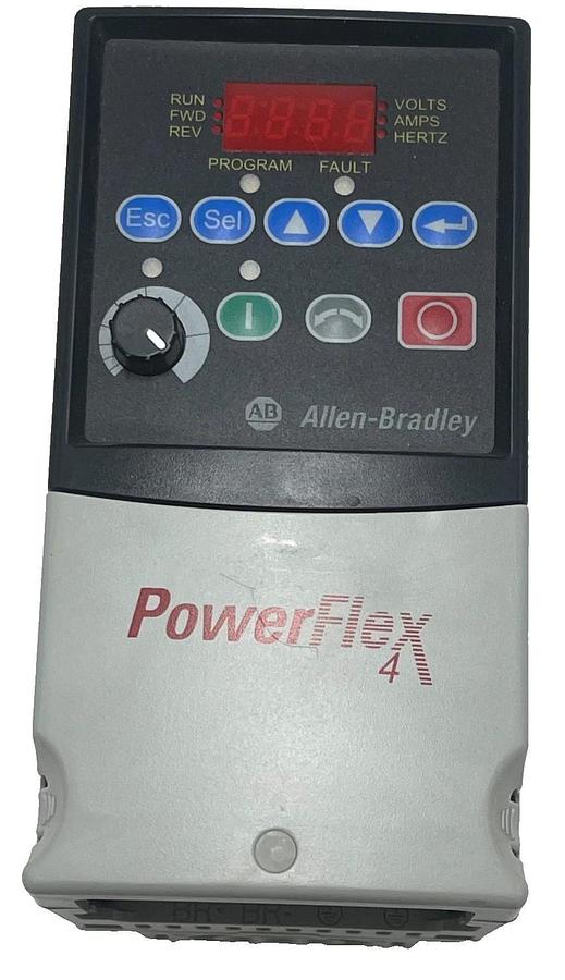 Used ALLEN-BRADLEY 22A-D2P3N104 PowerFlex 4 AC Drive 1.0HP 480V Ser A FRN 5.01 VFD