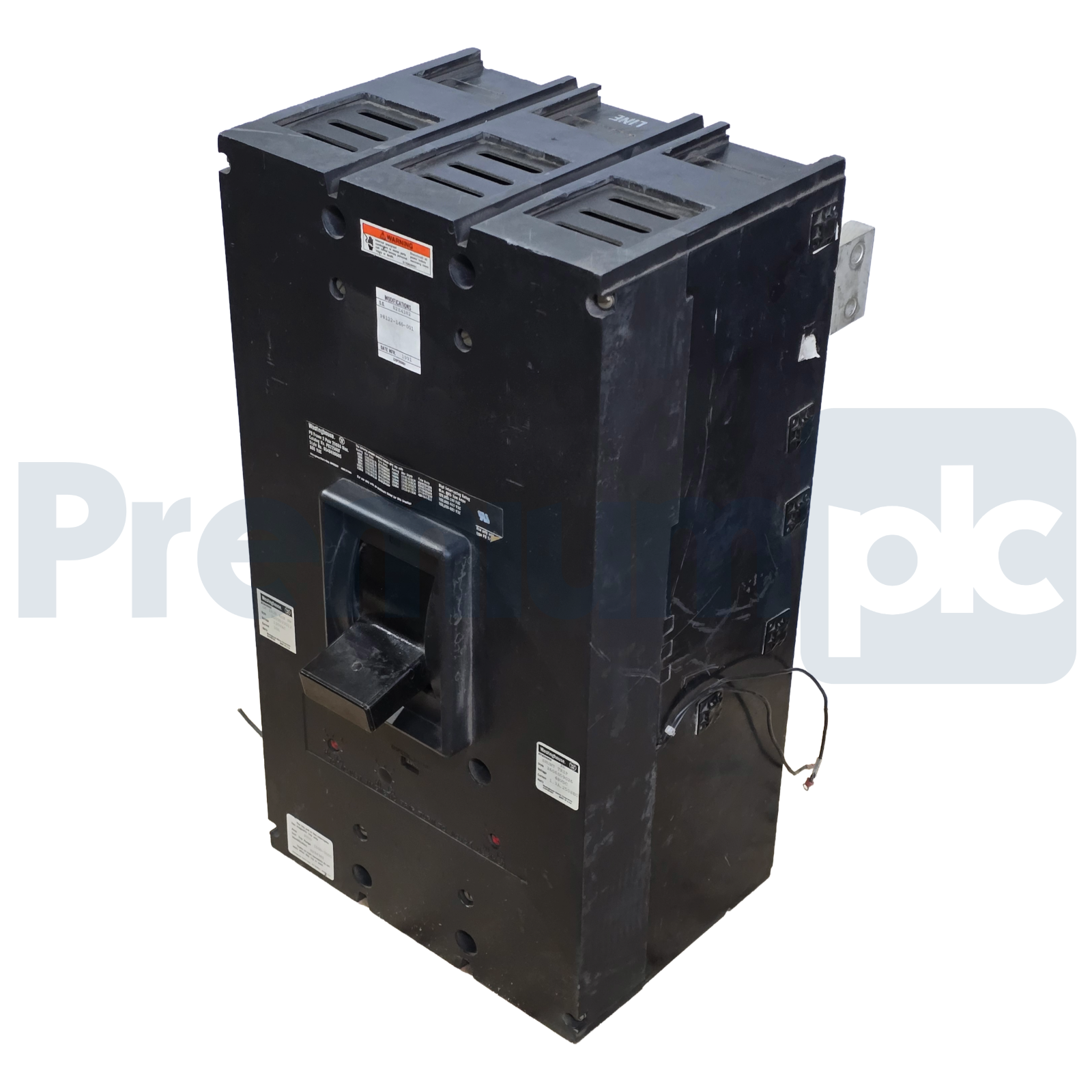 Used Westinghouse PB22500F 2500A 2-Pole 600V Circuit Breaker 654D456G05 w/ 2000A Trip