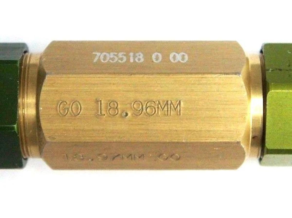 Used GENERIC 705519-0-00 PLUG GAGE 18.96MM, 18.97MM, 705519000