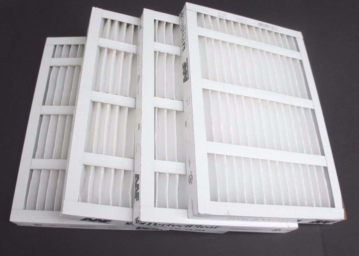 LOT OF 4 NEW PERFECTPLEAT 170-371 HC M8 MERV 8 AIR FILTERS 14" X 20" X 2"