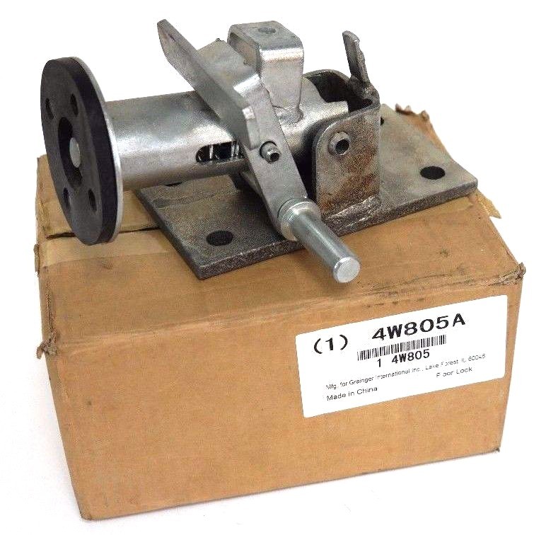 Used NIB GRAINGER 4W805A FLOOR LOCK 4W805 7 3/8 In
