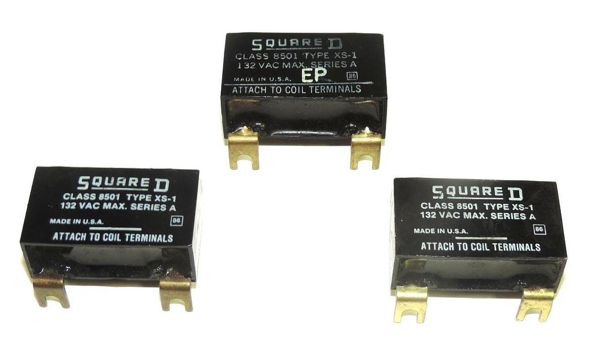 Used LOT OF 3 8501-XS1 RELAY TRANSIENT SUPPRESSORS 8501XS1 SER. A