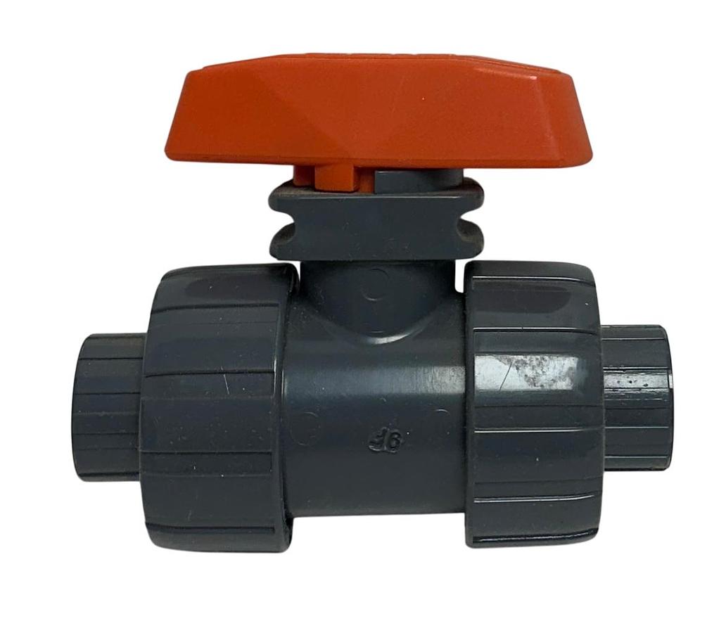Used HAYWARD TB1050STE TRUE UNION FLOW BALL VALVE 1/2'' PVC EPDM SEAL SOCKETS NSMP